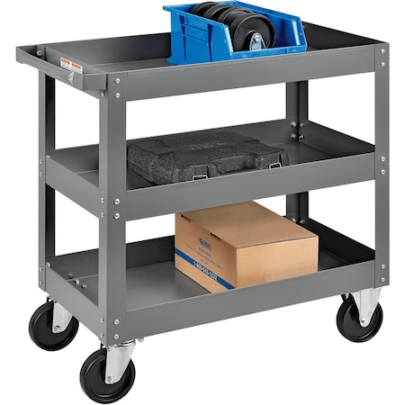 Global Industrial Stock Cart, Steel, 30 in L, 16 in W, 32 in H 988838